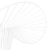 GloboStar® LUMINOVA 61465 Μοντέρνο Κρεμαστό Φωτιστικό Πλέγμα Μονόφωτο 1 x E27 IP20 Λευκό Σχοινί με Λευκό Σύρμα – Μ65 x Π65 x Υ25cm