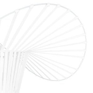 GloboStar® LUMINOVA 61465 Μοντέρνο Κρεμαστό Φωτιστικό Πλέγμα Μονόφωτο 1 x E27 IP20 Λευκό Σχοινί με Λευκό Σύρμα – Μ65 x Π65 x Υ25cm
