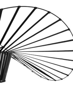 GloboStar® LUMINOVA 61466 Μοντέρνο Κρεμαστό Φωτιστικό Πλέγμα Μονόφωτο 1 x E27 IP20 Μαύρο Σχοινί με Μαύρο Σύρμα – Μ80 x Π80 x Υ30cm