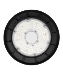 GloboStar® INDUSTRY 61500 LED UFO HIGH BAY 100W 175*SANAN OPTO CHIP 150lm/W 15000lm CRI≥80Ra SDCM<5 90° 85-265VAC 50/60Hz IP65 5000K TÜV SÜD CERTIFIED DRIVER - Μαύρο - Μ26.5 x Π26.5 x Υ15cm - 5 Χρόνια Εγγύηση
