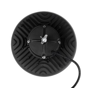 GloboStar® INDUSTRY 61500 LED UFO HIGH BAY 100W 175*SANAN OPTO CHIP 150lm/W 15000lm CRI≥80Ra SDCM<5 90° 85-265VAC 50/60Hz IP65 5000K TÜV SÜD CERTIFIED DRIVER - Μαύρο - Μ26.5 x Π26.5 x Υ15cm - 5 Χρόνια Εγγύηση