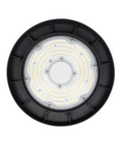 GloboStar® INDUSTRY 61501 LED UFO HIGH BAY 150W 275*SANAN OPTO CHIP 150lm/W 22500lm CRI≥80Ra SDCM<5 90° 85-265VAC 50/60Hz IP65 5000K TÜV SÜD CERTIFIED DRIVER - Μαύρο - Μ26.5 x Π26.5 x Υ15cm - 5 Χρόνια Εγγύηση