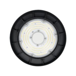 GloboStar® INDUSTRY 61501 LED UFO HIGH BAY 150W 275*SANAN OPTO CHIP 150lm/W 22500lm CRI≥80Ra SDCM<5 90° 85-265VAC 50/60Hz IP65 5000K TÜV SÜD CERTIFIED DRIVER - Μαύρο - Μ26.5 x Π26.5 x Υ15cm - 5 Χρόνια Εγγύηση