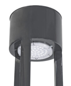 GloboStar® CANCUN 61509 Urban Light Φωτιστικό Πάρκου – Πλατείας – Κήπου Ύψους 2 μέτρων LED 40W 5440lm 60° AC100-240VAC IP67 IK09 – D15.5 x H200cm – Anthracite Grey – Φυσικό Λευκό 4000K – LUMILEDS – MEAN WELL DRIVER – 5 Years Warranty