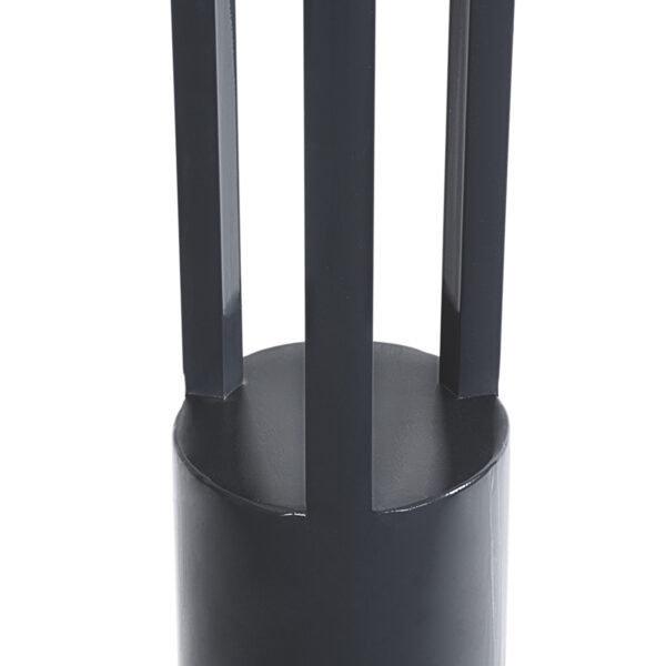 GloboStar® CANCUN 61510 Urban Light Φωτιστικό Πάρκου – Πλατείας – Κήπου Ύψους 3.5 μέτρων LED 40W 5440lm 60° AC100-240VAC IP67 IK09 – D15.5 x H350cm – Anthracite Grey – Φυσικό Λευκό 4000K – LUMILEDS – MEAN WELL DRIVER – 5 Years Warranty