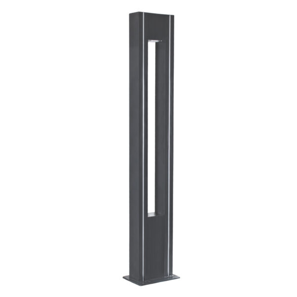 GloboStar® MERIDA 61513 Urban Light Φωτιστικό Πάρκου – Πλατείας – Κήπου Ύψους 2 μέτρων LED 40W 5440lm 60° AC100-240VAC IP67 IK09 – Μ32 x Π13 x Υ200cm – Anthracite Grey – Φυσικό Λευκό 4000K – LUMILEDS – MEAN WELL DRIVER – 5 Years Warranty