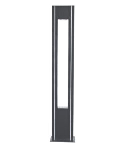 GloboStar® MERIDA 61513 Urban Light Φωτιστικό Πάρκου – Πλατείας – Κήπου Ύψους 2 μέτρων LED 40W 5440lm 60° AC100-240VAC IP67 IK09 – Μ32 x Π13 x Υ200cm – Anthracite Grey – Φυσικό Λευκό 4000K – LUMILEDS – MEAN WELL DRIVER – 5 Years Warranty