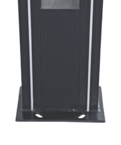 GloboStar® MERIDA 61513 Urban Light Φωτιστικό Πάρκου – Πλατείας – Κήπου Ύψους 2 μέτρων LED 40W 5440lm 60° AC100-240VAC IP67 IK09 – Μ32 x Π13 x Υ200cm – Anthracite Grey – Φυσικό Λευκό 4000K – LUMILEDS – MEAN WELL DRIVER – 5 Years Warranty