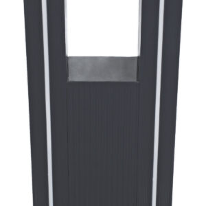 GloboStar® MERIDA 61514 Urban Light Φωτιστικό Πάρκου – Πλατείας – Κήπου Ύψους 3.5 μέτρων LED 40W 5440lm 60° AC100-240VAC IP67 IK09 – Μ32 x Π13 x Υ350cm – Anthracite Grey – Φυσικό Λευκό 4000K – LUMILEDS – MEAN WELL DRIVER – 5 Years Warranty