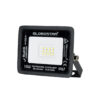 GloboStar® ATLAS 61515 Επαγγελματικός Προβολέας LED 10W 1250lm 120° AC 220-240V – Αδιάβροχος IP67 – Μ10 x Π2 x Υ8cm – Μαύρο – Ψυχρό Λευκό 6000K – LUMILEDS Chips – TÜV Rheinland Certified – 5 Χρόνια Εγγύηση