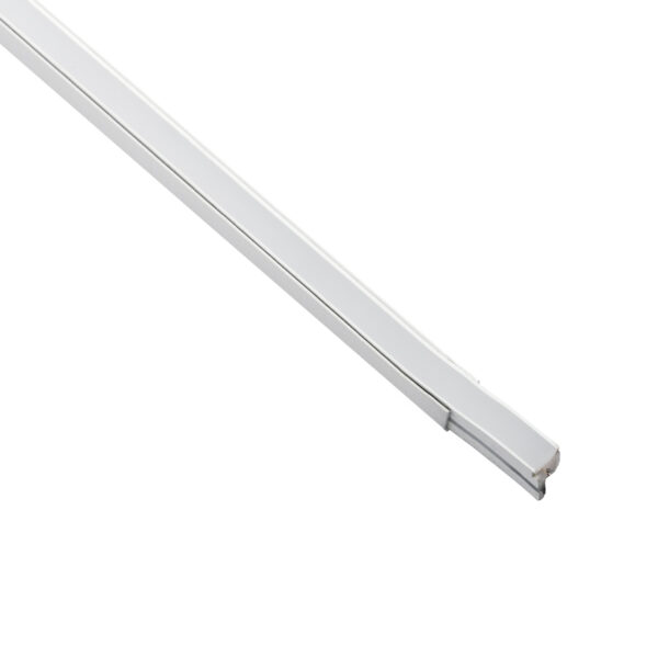 GloboStar® NEONPRO 61530-3M Προφίλ Αλουμινίου – Βάση Στήριξης για την NEONPRO Professional Neon Flex LED 10W/m 24VDC & 48VDC με Π6 x Υ1.2cm – Λευκό – Μ300 x Π0.8 x Υ1.3cm – Πακέτο 5 Τεμάχια των 3 Μέτρων