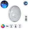 GloboStar® POOLANO 61537 Λάμπα LED Σποτ Πισίνας GX16D PAR56 25W 1750lm 120° AC 12V Αδιάβροχο IP68 IK06 Tempered Glass Φ18 x Υ10cm RGB με Ασύρματο Χειριστήριο RF 2.4Ghz Εμβέλειας 60 Μέτρων – Bridgelux Chip – 3 Years Warranty