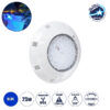 GloboStar® POOLΕΤΙ 61541 PRO Φωτιστικό Πισίνας LED 25W 1750lm 120° AC/DC 12V Αδιάβροχο IP68 IK06 Tempered Glass Φ30 x Υ6.5cm Μπλε – Bridgelux Chip – 2 Meter VDE Certified Cable – 3 Years Warranty