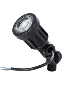 GloboStar® GARDENINI 61543 Καρφωτό Φωτιστικό Σποτ Κήπου LED 5W 650lm 38° DC 24V IP68 Υψηλής Αντοχής ABS IK06 Φ5.5 x Υ13.5cm – Θερμό Λευκό 2700K Dimmable – Μαύρο – Bridgelux Chip – 3 Years Warranty