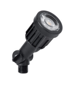 GloboStar® GARDENINI 61543 Καρφωτό Φωτιστικό Σποτ Κήπου LED 5W 650lm 38° DC 24V IP68 Υψηλής Αντοχής ABS IK06 Φ5.5 x Υ13.5cm – Θερμό Λευκό 2700K Dimmable – Μαύρο – Bridgelux Chip – 3 Years Warranty
