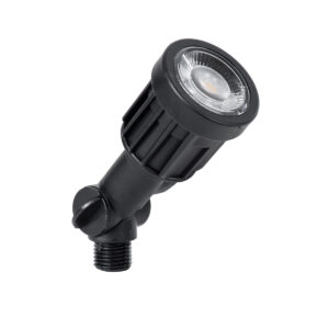 GloboStar® GARDENINI 61543 Καρφωτό Φωτιστικό Σποτ Κήπου LED 5W 650lm 38° DC 24V IP68 Υψηλής Αντοχής ABS IK06 Φ5.5 x Υ13.5cm – Θερμό Λευκό 2700K Dimmable – Μαύρο – Bridgelux Chip – 3 Years Warranty