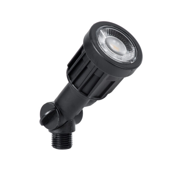 GloboStar® GARDENINI 61543 Καρφωτό Φωτιστικό Σποτ Κήπου LED 5W 650lm 38° DC 24V IP68 Υψηλής Αντοχής ABS IK06 Φ5.5 x Υ13.5cm – Θερμό Λευκό 2700K Dimmable – Μαύρο – Bridgelux Chip – 3 Years Warranty