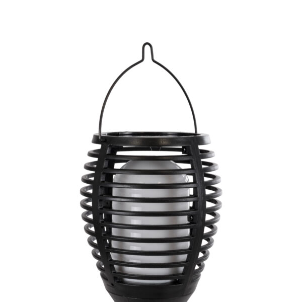GloboStar® FIAMMA 61549 Αυτόνομο Ηλιακό Καρφωτό Φωτιστικό Κήπου LED SMD 2W 80lm με Ενσωματωμένη Μπαταρία 1500mAh – Φωτοβολταϊκό Πάνελ – Αισθητήρα Ημέρας-Νύχτας Φαναράκι Κήπου – Εφέ Φλόγας Διακοσμητικό – Αδιάβροχο IP65 – 1800K Φ10 x Υ55cm – 2 Χρόνια Εγγύηση