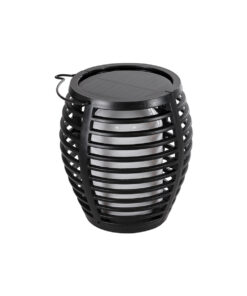 GloboStar® FIAMMA 61549 Αυτόνομο Ηλιακό Καρφωτό Φωτιστικό Κήπου LED SMD 2W 80lm με Ενσωματωμένη Μπαταρία 1500mAh – Φωτοβολταϊκό Πάνελ – Αισθητήρα Ημέρας-Νύχτας Φαναράκι Κήπου – Εφέ Φλόγας Διακοσμητικό – Αδιάβροχο IP65 – 1800K Φ10 x Υ55cm – 2 Χρόνια Εγγύηση