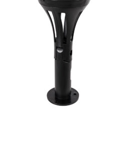 GloboStar® FIAMMA 61549 Αυτόνομο Ηλιακό Καρφωτό Φωτιστικό Κήπου LED SMD 2W 80lm με Ενσωματωμένη Μπαταρία 1500mAh – Φωτοβολταϊκό Πάνελ – Αισθητήρα Ημέρας-Νύχτας Φαναράκι Κήπου – Εφέ Φλόγας Διακοσμητικό – Αδιάβροχο IP65 – 1800K Φ10 x Υ55cm – 2 Χρόνια Εγγύηση