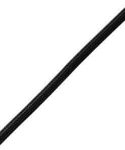 GloboStar® CABLITO 61562 Μοντέρνο Κρεμαστό Φωτιστικό Οροφής Μονόφωτο 1 x E27 Μαύρο Σιλικόνης Ανάρτηση με Υφασμάτινο Καλώδιο Φ4 x Υ110cm