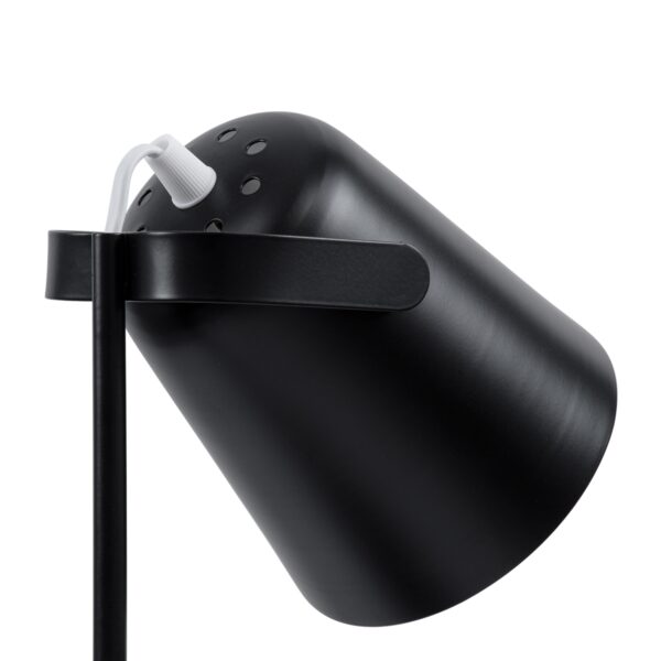 GloboStar® PENCASE 61563 Μοντέρνο Επιτραπέζιο Φωτιστικό Γραφείου – Πορτατίφ – Μονόφωτο 1 x E27 Μαύρο Μεταλλικό Καμπάνα με Διακόπτη On/Off – Μολυβοθήκη & Βάση Τηλεφώνου – L12 x W15 x H38cm