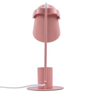 GloboStar® PENCASE 61565 Μοντέρνο Επιτραπέζιο Φωτιστικό Γραφείου – Πορτατίφ – Μονόφωτο 1 x E27 Ροζ Μεταλλικό Καμπάνα με Διακόπτη On/Off – Μολυβοθήκη & Βάση Τηλεφώνου – L12 x W15 x H38cm