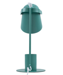 GloboStar® PENCASE 61566 Μοντέρνο Επιτραπέζιο Φωτιστικό Γραφείου – Πορτατίφ – Μονόφωτο 1 x E27 Πράσινο Μεταλλικό Καμπάνα με Διακόπτη On/Off – Μολυβοθήκη & Βάση Τηλεφώνου – L12 x W15 x H38cm