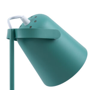 GloboStar® PENCASE 61566 Μοντέρνο Επιτραπέζιο Φωτιστικό Γραφείου – Πορτατίφ – Μονόφωτο 1 x E27 Πράσινο Μεταλλικό Καμπάνα με Διακόπτη On/Off – Μολυβοθήκη & Βάση Τηλεφώνου – L12 x W15 x H38cm