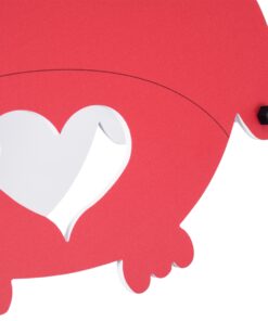 GloboStar® OWL 61576 Μοντέρνο Παιδικό Κρεμαστό Φωτιστικό Οροφής Μονόφωτο 1 x E27 Κόκκινο PVC Φιγούρα Κουκουβάγια Μ29.5 x Π15.5 x Υ30.5cm