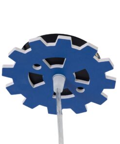 GloboStar® TRACTOR 61580 Μοντέρνο Παιδικό Κρεμαστό Φωτιστικό Οροφής Μονόφωτο 1 x E27 Μπλε PVC Φιγούρα Τρακτέρ-Φαγάνα Μ40 x Π15.5 x Υ26.5cm