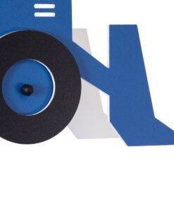 GloboStar® TRACTOR 61580 Μοντέρνο Παιδικό Κρεμαστό Φωτιστικό Οροφής Μονόφωτο 1 x E27 Μπλε PVC Φιγούρα Τρακτέρ-Φαγάνα Μ40 x Π15.5 x Υ26.5cm