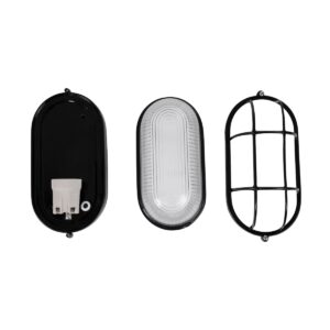 GloboStar® BOATLIGHT 61582 Vintage Industrial Φωτιστικό Τοίχου – Απλίκα – Καραβοχελώνα Εξωτερικού Χώρου Μονόφωτο 1 x E27 AC220-240V Αδιάβροχο IP65 – Σώμα Αλουμινίου & Tempered Glass – Μ21 x Π10.4 x Υ9cm – Λευκό – Οβάλ – 5 Years Warranty