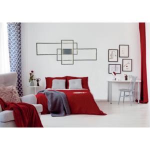 InLight Επιτοίχιο φωτιστικό LED 80W 3000K από αλουμίνιο σε μαύρη απόχρωση D:100cm (6158-BL)