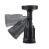 GloboStar® GRASEDO 61615 Βάση Κήπου με Ντουί E27 για Λάμπα Σποτ PAR38 – Αδιάβροχη IP67 – Υψηλής Αντοχής ABS – VDE Certified – Φ9.5 x Υ22cm – Μαύρο – 5 Years Warranty