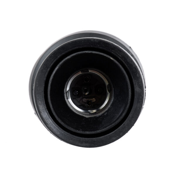 GloboStar® GRASEDO 61615 Βάση Κήπου με Ντουί E27 για Λάμπα Σποτ PAR38 – Αδιάβροχη IP67 – Υψηλής Αντοχής ABS – VDE Certified – Φ9.5 x Υ22cm – Μαύρο – 5 Years Warranty
