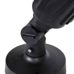 GloboStar® GRASEDO 61615 Βάση Κήπου με Ντουί E27 για Λάμπα Σποτ PAR38 – Αδιάβροχη IP67 – Υψηλής Αντοχής ABS – VDE Certified – Φ9.5 x Υ22cm – Μαύρο – 5 Years Warranty