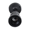 GloboStar® GRASEDO 61615 Βάση Κήπου με Ντουί E27 για Λάμπα Σποτ PAR38 – Αδιάβροχη IP67 – Υψηλής Αντοχής ABS – VDE Certified – Φ9.5 x Υ22cm – Μαύρο – 5 Years Warranty