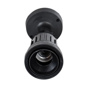 GloboStar® GRASEDO 61615 Βάση Κήπου με Ντουί E27 για Λάμπα Σποτ PAR38 – Αδιάβροχη IP67 – Υψηλής Αντοχής ABS – VDE Certified – Φ9.5 x Υ22cm – Μαύρο – 5 Years Warranty