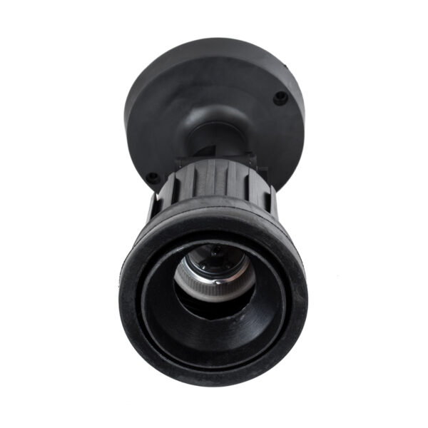 GloboStar® GRASEDO 61615 Βάση Κήπου με Ντουί E27 για Λάμπα Σποτ PAR38 – Αδιάβροχη IP67 – Υψηλής Αντοχής ABS – VDE Certified – Φ9.5 x Υ22cm – Μαύρο – 5 Years Warranty