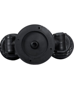 GloboStar® GRASEDO 61616 Βάση Κήπου με 2 Ντουί E27 για Λάμπες Σποτ PAR38 – Αδιάβροχη IP67 – Υψηλής Αντοχής ABS – VDE Certified – Μ40 x Π9.5 x Υ22cm – Μαύρο – 5 Years Warranty