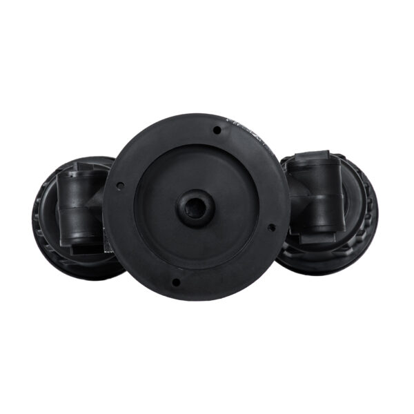 GloboStar® GRASEDO 61616 Βάση Κήπου με 2 Ντουί E27 για Λάμπες Σποτ PAR38 – Αδιάβροχη IP67 – Υψηλής Αντοχής ABS – VDE Certified – Μ40 x Π9.5 x Υ22cm – Μαύρο – 5 Years Warranty