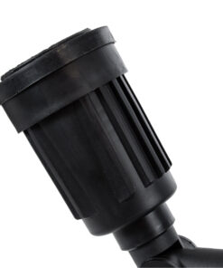 GloboStar® GRASEDO 61616 Βάση Κήπου με 2 Ντουί E27 για Λάμπες Σποτ PAR38 – Αδιάβροχη IP67 – Υψηλής Αντοχής ABS – VDE Certified – Μ40 x Π9.5 x Υ22cm – Μαύρο – 5 Years Warranty