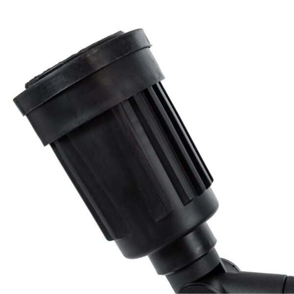 GloboStar® GRASEDO 61616 Βάση Κήπου με 2 Ντουί E27 για Λάμπες Σποτ PAR38 – Αδιάβροχη IP67 – Υψηλής Αντοχής ABS – VDE Certified – Μ40 x Π9.5 x Υ22cm – Μαύρο – 5 Years Warranty