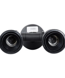 GloboStar® GRASEDO 61616 Βάση Κήπου με 2 Ντουί E27 για Λάμπες Σποτ PAR38 – Αδιάβροχη IP67 – Υψηλής Αντοχής ABS – VDE Certified – Μ40 x Π9.5 x Υ22cm – Μαύρο – 5 Years Warranty