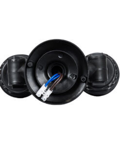 GloboStar® GRASEDO 61616 Βάση Κήπου με 2 Ντουί E27 για Λάμπες Σποτ PAR38 – Αδιάβροχη IP67 – Υψηλής Αντοχής ABS – VDE Certified – Μ40 x Π9.5 x Υ22cm – Μαύρο – 5 Years Warranty