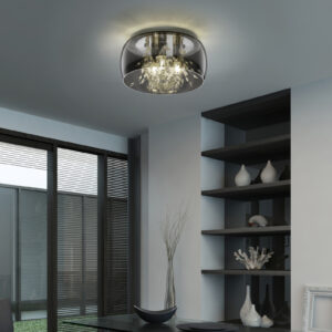 Φωτιστικό Οροφής Trio Lighting CRYSTEL  3x E14 Χρώμιο Γυαλί   – 616700306