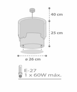 Baby Travel παιδικό φωτιστικό οροφής Ango – 61682