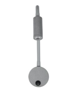 GloboStar® GOOSE 61689 Φωτιστικό Τοίχου – Απλίκα LED 3W 300lm 36° AC 220-240V IP20 – Reading Light – Θερμό Λευκό 2700K Γκρι Αλουμίνιο – Μ6.5 x Π22.5 x Υ23cm – 2 Xρόνια Εγγύηση