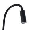 GloboStar® GOOSE 61690 Φωτιστικό Τοίχου – Απλίκα LED 3W 300lm 36° AC 220-240V IP20 – Reading Light – Θερμό Λευκό 2700K Μαύρο Αλουμίνιο – Μ6.5 x Π22.5 x Υ23cm – 2 Xρόνια Εγγύηση